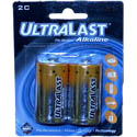 UltraLast C Alkaline Batteries - 2 Pack